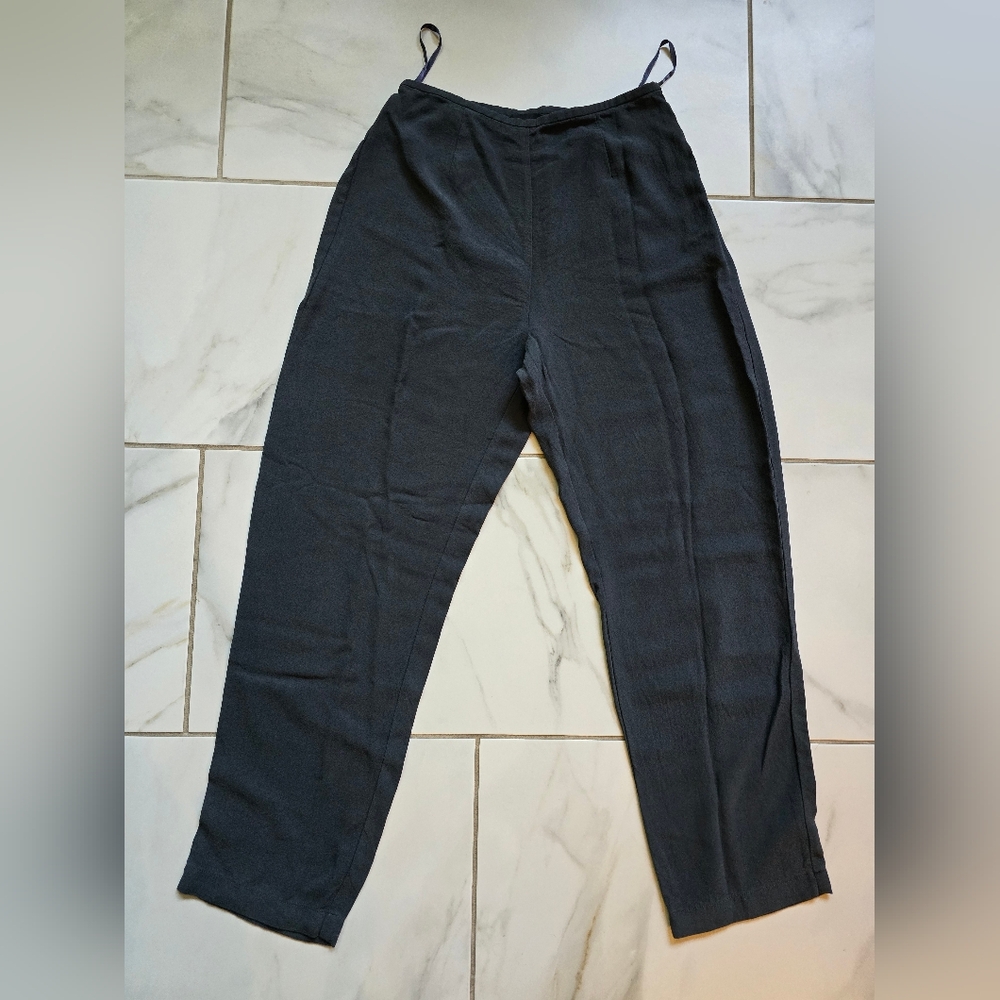 Eileen Fisher Charcoal Ankle Trousers